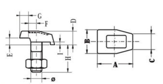 ESNB01-08  T TYPE RAIL CLIP